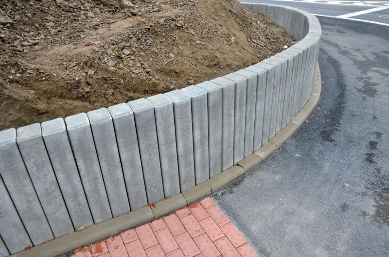 Finished Concrete Retaining Wall